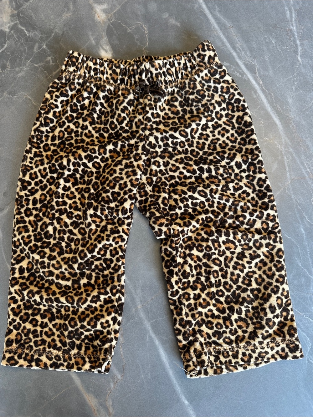 George Leopard Print Pull-On Joggers - Brown & Black